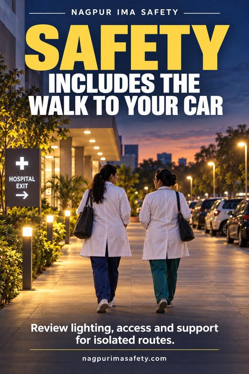 SAFETY INCLUDES THE WALK TO YOUR CAR — Review lighting, access and support for isolated routes.