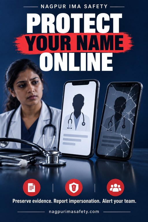 PROTECT YOUR NAME ONLINE — Preserve evidence. Report impersonation. Alert your team.