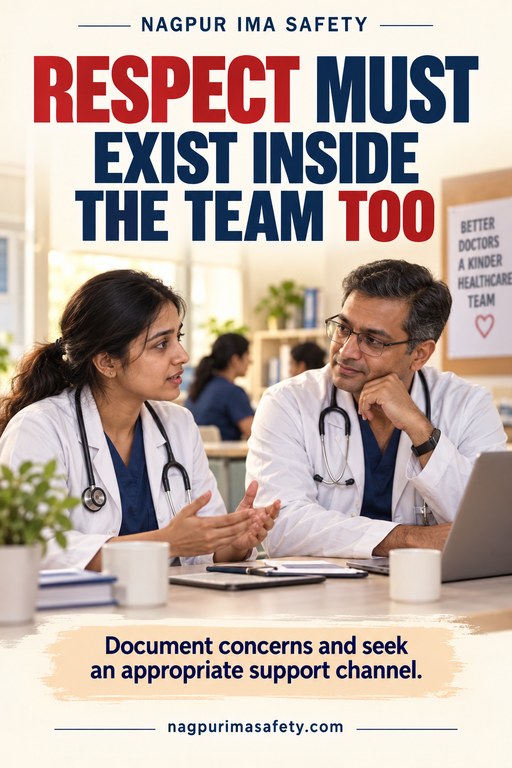 RESPECT MUST EXIST INSIDE THE TEAM TOO — Document concerns and seek an appropriate support channel.